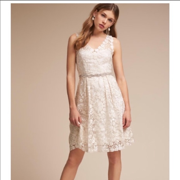 NWT BHLDN Collins Short Wedding Dress size 6 - Picture 1 of 15